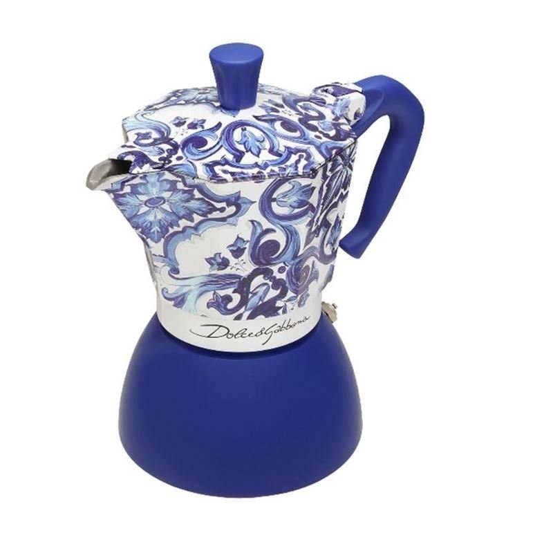 MOKA INDUCTION 6 Tassen D&G Blau Med