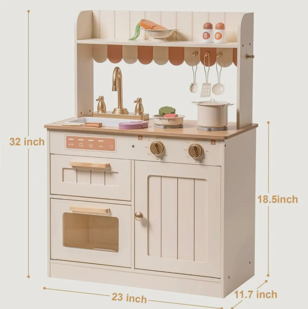 Robud Holz- Küchenspielset Spielzeug zum kochen für Kinder Geschenk