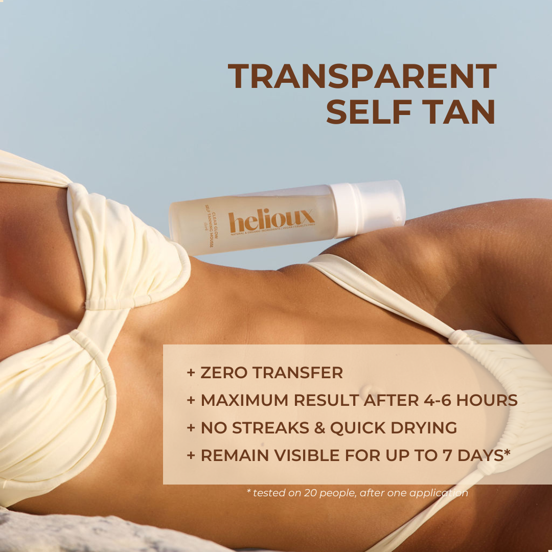 Selbstbräuner Mousse Transparent | Klarer Glanz Dunkel