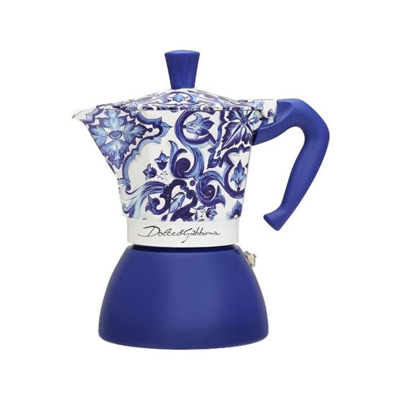 MOKA INDUCTION 6 Tassen D&G Blau Med